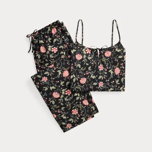 Pyjama caraco en linon fleuri - Lauren - Modalova