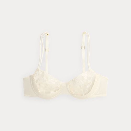 Soutien-gorge brodé en piqué et satin - Lauren - Modalova