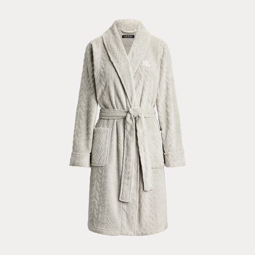 Peignoir en chenille motif Aran ciselé - Lauren - Modalova