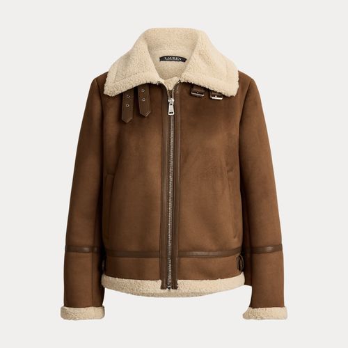 Veste à boucles en daim vegan - Lauren - Modalova
