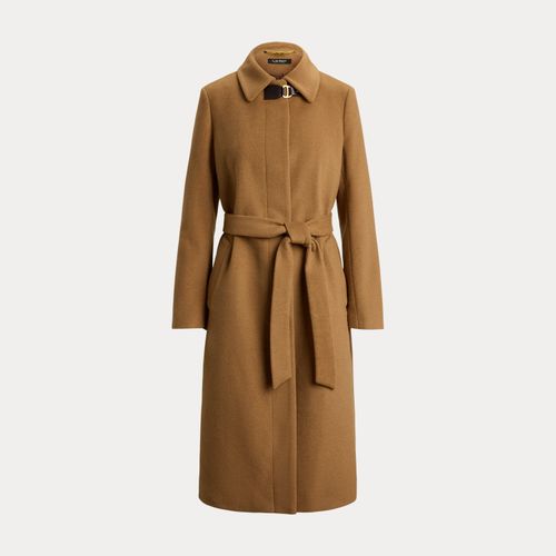 Manteau ceinturé à boucle laine mélangée - Lauren - Modalova