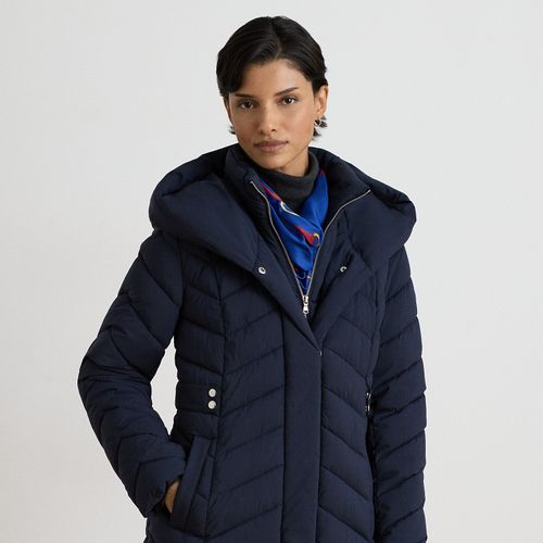 Veste à capuche matelassée col entonnoir - Lauren - Modalova
