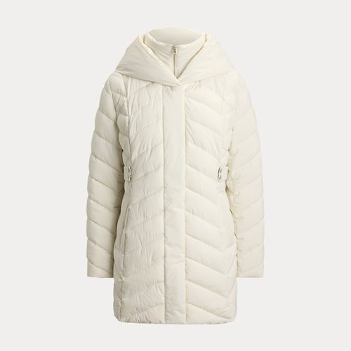 Veste à capuche matelassée col entonnoir - Lauren - Modalova