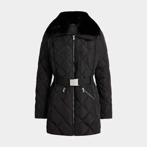 Doudoune bordure fausse fourrure - Lauren - Modalova