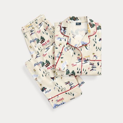 Pyjama à manches longues motif ski coton - Polo Ralph Lauren - Modalova