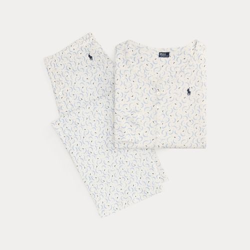 Pyjama à col tunisien en pointelle - Polo Ralph Lauren - Modalova