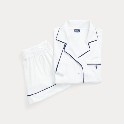 Pyjama manches courtes jersey passepoilé - Polo Ralph Lauren - Modalova