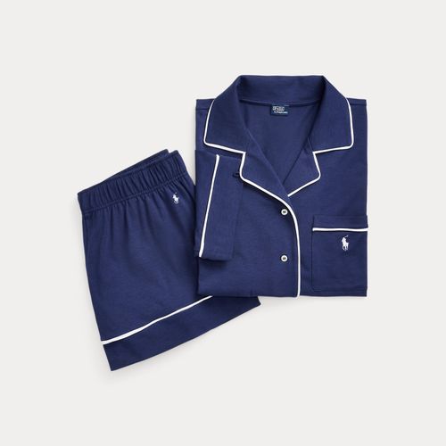 Pyjama manches courtes jersey passepoilé - Polo Ralph Lauren - Modalova