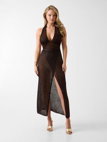 Long Lurex Crocheté Dress - Guess - Modalova