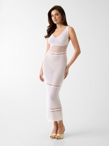 Robe Longue En Tricot Ajouré - Guess - Modalova