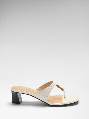 Sandales En Cuir Véritable Yaiza - Guess - Modalova