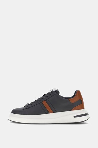 Baskets En Cuir Véritable Elba - Guess - Modalova