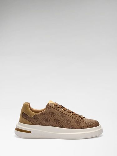 Sneakers En Mélange De Cuir Elba - Guess - Modalova