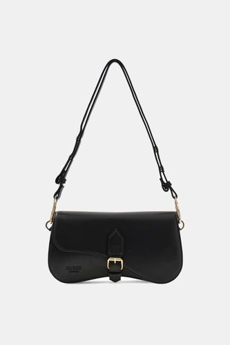 Sac À Bandoulière En Cuir Véritable Charlotte - Guess - Modalova