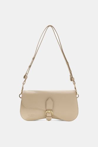 Sac À Bandoulière En Cuir Véritable Charlotte - Guess - Modalova