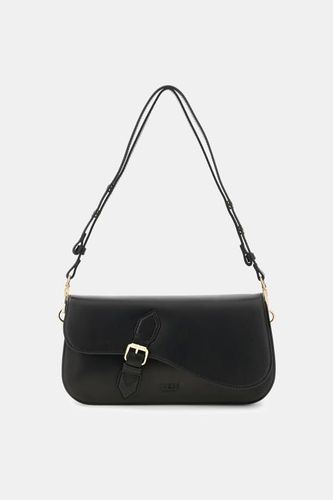 Sac À Bandoulière En Cuir Véritable Charlotte - Guess - Modalova