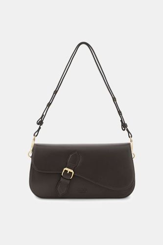 Sac À Bandoulière En Cuir Véritable Charlotte - Guess - Modalova
