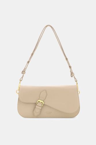 Sac À Bandoulière En Cuir Véritable Charlotte - Guess - Modalova