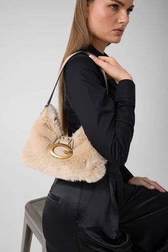 Sac À Épaule Mini Camden En Fausse Fourrure - Guess - Modalova