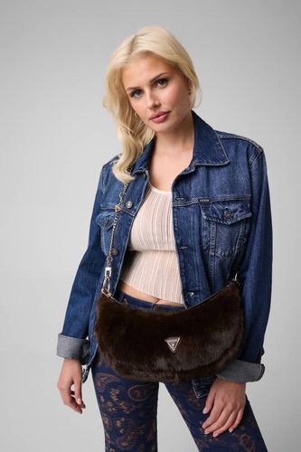 Sac Hobo En Fausse Fourrure Mariel - Guess - Modalova