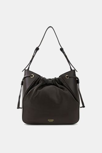 Sac Seau En Cuir Véritable Helene - Guess - Modalova