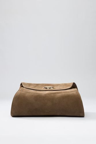 Sac Bandoulière En Daim Leonie - Guess - Modalova