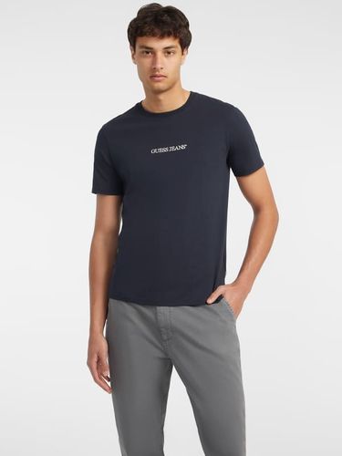 T-Shirt Slim Logo Brodé - Guess - Modalova