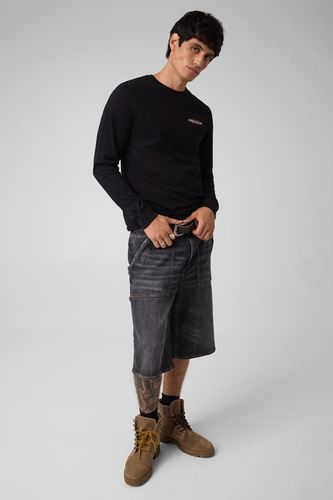 T-Shirt Slim Manches Longues American Tradition - Guess - Modalova