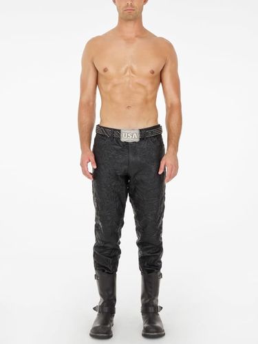 Pantalon En Cuir Craquelé - Guess - Modalova