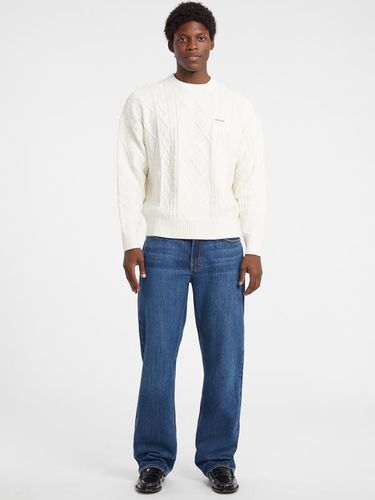 Pull Torsades En Laine Mélangée - Guess Jeans - Modalova