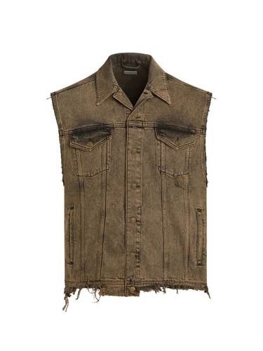 Veste Camionneur Sans Manches En Jean - Guess - Modalova