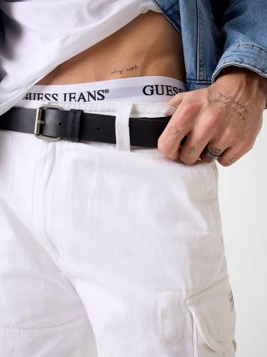 Ceinture En Cuir Martelé - Guess - Modalova