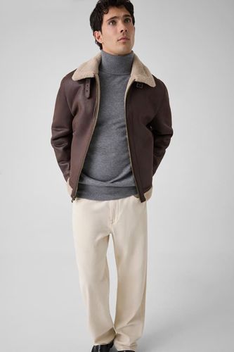 Veste En Peau Lainée - Guess - Modalova