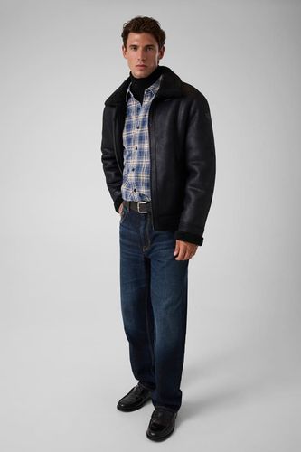 Veste En Peau Lainée - Guess - Modalova