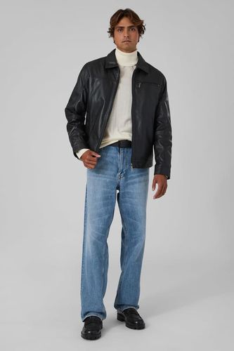 Blouson Aviateur En Cuir - Guess - Modalova