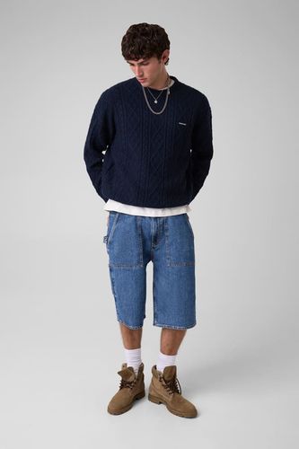 Pull En Maille Torsadée - Guess - Modalova