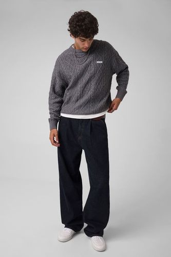 Pull En Maille Tressée - Guess - Modalova