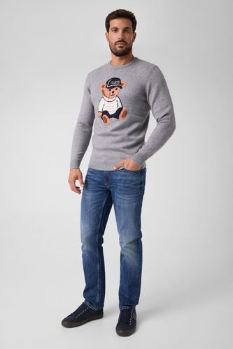 Pull À Col Rond Avec Ours - Guess - Modalova