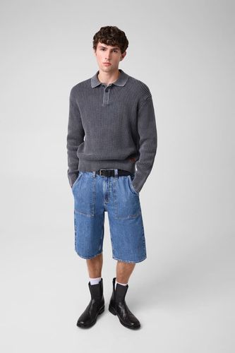 Pull Polo En Maille Gaufrée - Guess - Modalova