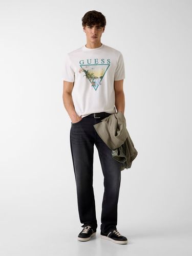 T-Shirt Avec Logo Triangle - Guess - Modalova