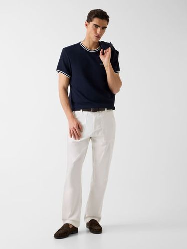 T-Shirt En Maille Brodée - Guess - Modalova