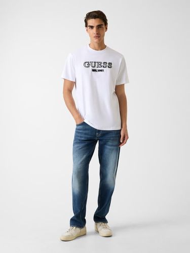 T-Shirt À Logo Brodé - Guess - Modalova