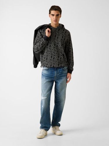 Sweat À Capuche Avec Logo Jacquard - Guess - Modalova