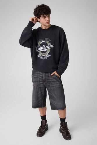 Sweatshirt Avec Logo Imprimé - Guess - Modalova