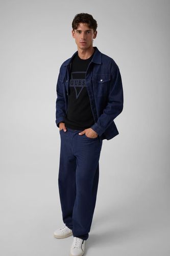 Pull En Jacquard Avec Logo Triangulaire - Guess - Modalova