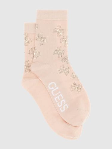 Chaussettes Logo Strass 4G All Over - Guess - Modalova