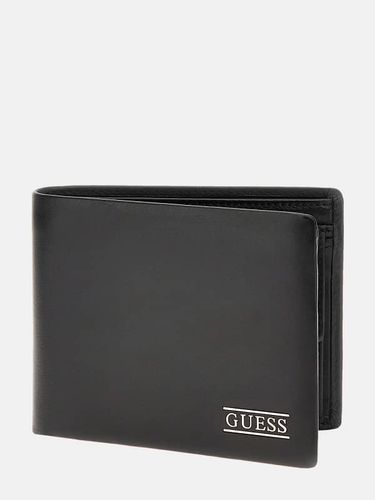 Portefeuille New Boston Cuir Véritable - Guess - Modalova