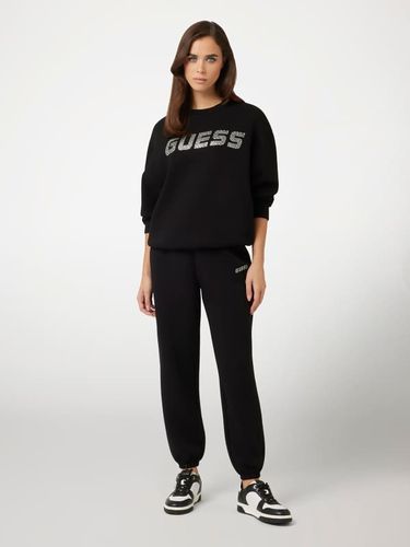 Sweat-Shirt À Logo Orné De Strass - Guess - Modalova