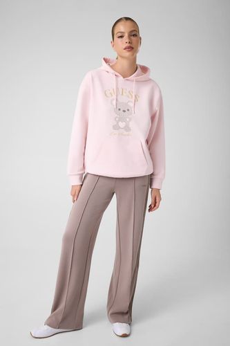 Sweat-Shirt À Capuche Orné De Strass - Guess - Modalova