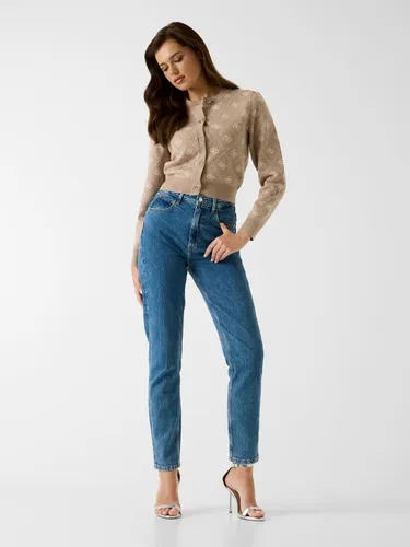 Cardigan En Mélange De Laine Avec Logo 4G - Guess - Modalova